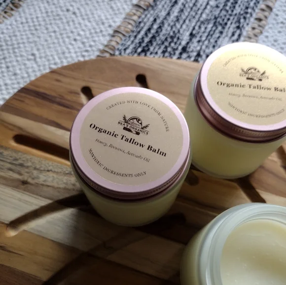 Organic Healing Eczema Relief Tallow Balm with Raw Honey and Electrolyte… - Picture 3 of 10